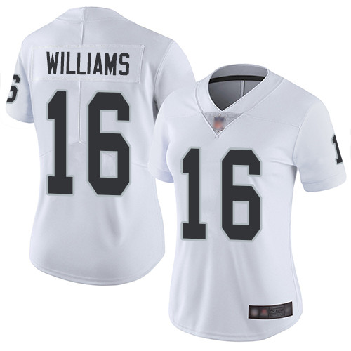 Nike Raiders #16 Tyrell Williams White Women's Stitched NFL Vapor Untouchable Limited Jersey Nike Raiders #16 Tyrell Williams White Women's Stitched NFL Vapor Untouchable Limited Jersey