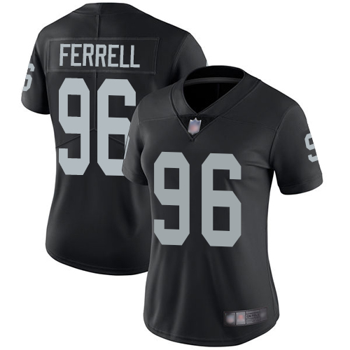 Nike Raiders #96 Clelin Ferrell Black Team Color Women's Stitched NFL Vapor Untouchable Limited Jersey Nike Raiders #96 Clelin Ferrell Black Team Color Women's Stitched NFL Vapor Untouchable Limited Jersey