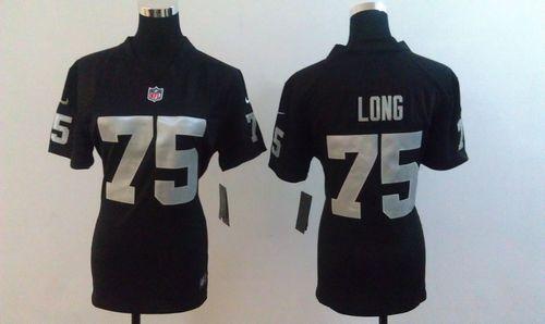 Nike Raiders #75 Howie Long Black Team Color Women's Stitched NFL Elite Jersey Nike Raiders #75 Howie Long Black Team Color Women's Stitched NFL Elite Jersey