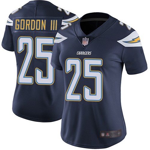 Nike Chargers #25 Melvin Gordon III Navy Blue Team Color Women's Stitched NFL Vapor Untouchable Limited Jersey Nike Chargers #25 Melvin Gordon III Navy Blue Team Color Women's Stitched NFL Vapor Untouchable Limited Jersey