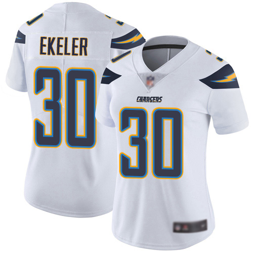 Nike Chargers #30 Austin Ekeler White Women's Stitched NFL Vapor Untouchable Limited Jersey Nike Chargers #30 Austin Ekeler White Women's Stitched NFL Vapor Untouchable Limited Jersey