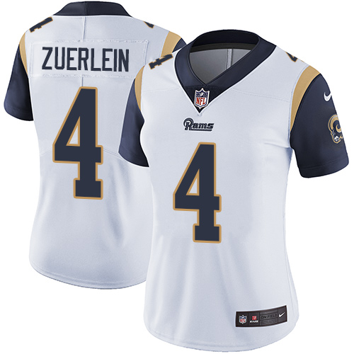 Nike Rams #4 Greg Zuerlein White Women's Stitched NFL Vapor Untouchable Limited Jersey Nike Rams #4 Greg Zuerlein White Women's Stitched NFL Vapor Untouchable Limited Jersey