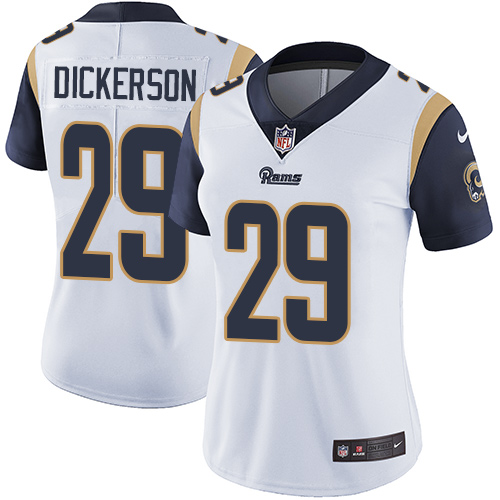 Nike Rams #29 Eric Dickerson White Women's Stitched NFL Vapor Untouchable Limited Jersey Nike Rams #29 Eric Dickerson White Women's Stitched NFL Vapor Untouchable Limited Jersey