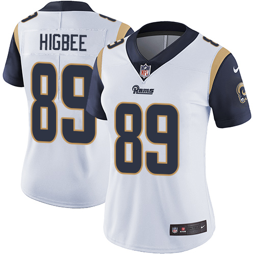 Nike Rams #89 Tyler Higbee White Women's Stitched NFL Vapor Untouchable Limited Jersey Nike Rams #89 Tyler Higbee White Women's Stitched NFL Vapor Untouchable Limited Jersey