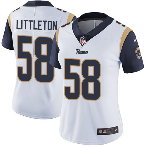 Nike Rams #58 Cory Littleton White Women's Stitched NFL Vapor Untouchable Limited Jersey Nike Rams #58 Cory Littleton White Women's Stitched NFL Vapor Untouchable Limited Jersey