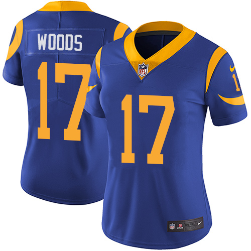 Nike Rams #17 Robert Woods Royal Blue Alternate Women's Stitched NFL Vapor Untouchable Limited Jersey Nike Rams #17 Robert Woods Royal Blue Alternate Women's Stitched NFL Vapor Untouchable Limited Jersey