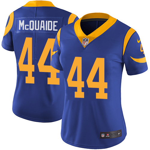 Nike Rams #44 Jacob McQuaide Royal Blue Alternate Women's Stitched NFL Vapor Untouchable Limited Jersey Nike Rams #44 Jacob McQuaide Royal Blue Alternate Women's Stitched NFL Vapor Untouchable Limited Jersey