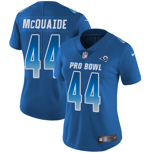 Nike Rams #44 Jacob McQuaide Royal Women's Stitched NFL Limited NFC 2018 Pro Bowl Jersey Nike Rams #44 Jacob McQuaide Royal Women's Stitched NFL Limited NFC 2018 Pro Bowl Jersey