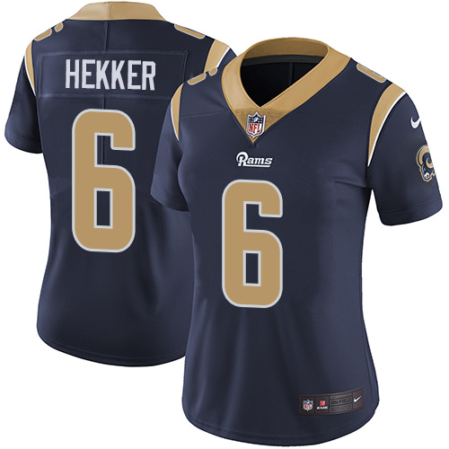 Nike Rams #6 Johnny Hekker Navy Blue Team Color Women's Stitched NFL Vapor Untouchable Limited Jersey Nike Rams #6 Johnny Hekker Navy Blue Team Color Women's Stitched NFL Vapor Untouchable Limited Jersey