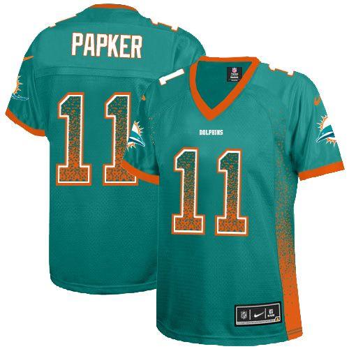 Nike Dolphins #11 DeVante Parker Aqua Green Team Color Women's Stitched NFL Elite Drift Fashion Jersey Nike Dolphins #11 DeVante Parker Aqua Green Team Color Women's Stitched NFL Elite Drift Fashion Jersey
