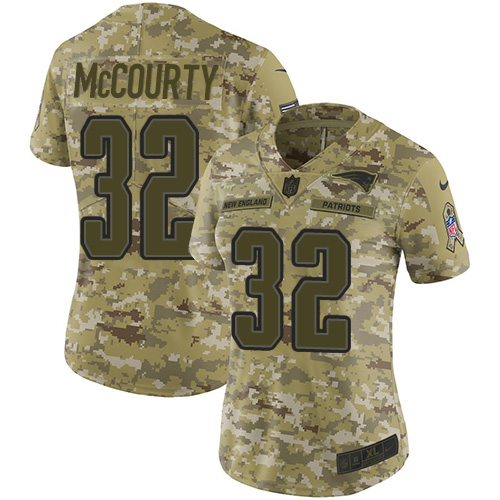 Nike Patriots #32 Devin McCourty Camo Women's Stitched NFL Limited 2018 Salute to Service Jersey Nike Patriots #32 Devin McCourty Camo Women's Stitched NFL Limited 2018 Salute to Service Jersey