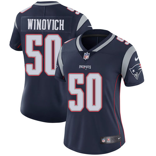 Nike Patriots #50 Chase Winovich Navy Blue Team Color Women's Stitched NFL Vapor Untouchable Limited Jersey Nike Patriots #50 Chase Winovich Navy Blue Team Color Women's Stitched NFL Vapor Untouchable Limited Jersey