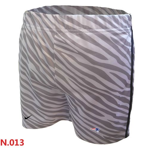 Women's Nike NFL New England Patriots Embroidered Team Logo Zebra Stripes Shorts Women's Nike NFL New England Patriots Embroidered Team Logo Zebra Stripes Shorts