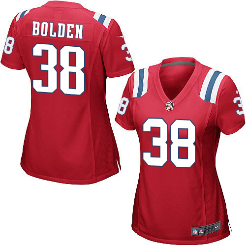 Nike Patriots #38 Brandon Bolden Red Alternate Women's Stitched NFL Elite Jersey Nike Patriots #38 Brandon Bolden Red Alternate Women's Stitched NFL Elite Jersey
