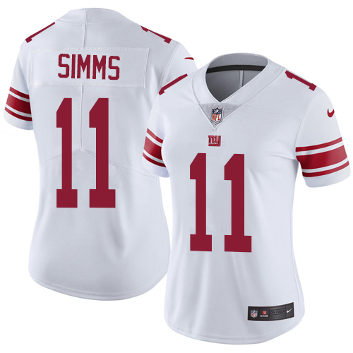 Nike Giants #11 Phil Simms White Women's Stitched NFL Vapor Untouchable Limited Jersey Nike Giants #11 Phil Simms White Women's Stitched NFL Vapor Untouchable Limited Jersey