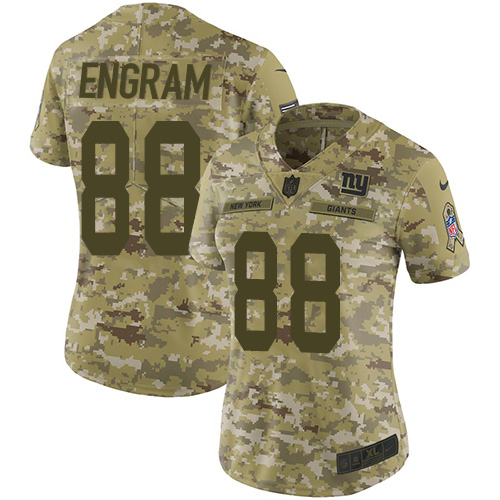 Nike Giants #88 Evan Engram Camo Women's Stitched NFL Limited 2018 Salute to Service Jersey Nike Giants #88 Evan Engram Camo Women's Stitched NFL Limited 2018 Salute to Service Jersey