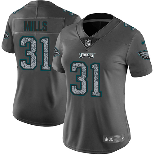 Nike Eagles #31 Jalen Mills Gray Static Women's Stitched NFL Vapor Untouchable Limited Jersey Nike Eagles #31 Jalen Mills Gray Static Women's Stitched NFL Vapor Untouchable Limited Jersey