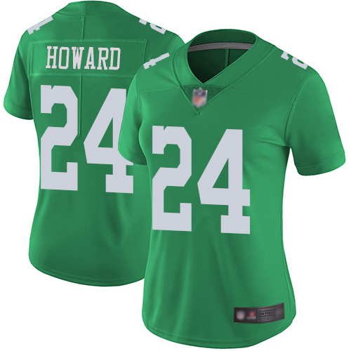 Nike Eagles #24 Jordan Howard Green Women's Stitched NFL Limited Rush Jersey Nike Eagles #24 Jordan Howard Green Women's Stitched NFL Limited Rush Jersey