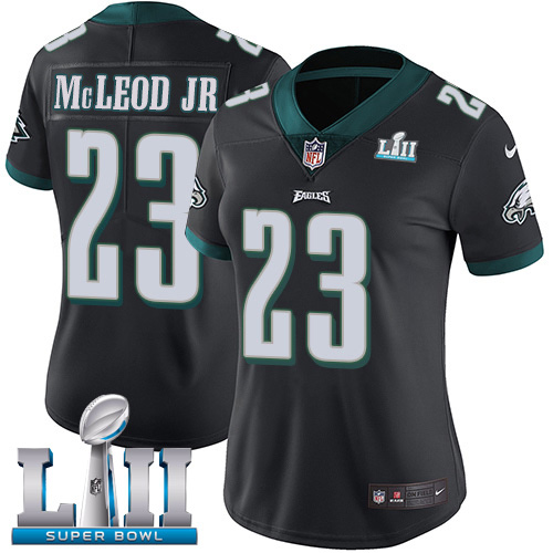 Nike Eagles #23 Rodney McLeod Jr Black Alternate Super Bowl LII Women's Stitched NFL Vapor Untouchable Limited Jersey Nike Eagles #23 Rodney McLeod Jr Black Alternate Super Bowl LII Women's Stitched NFL Vapor Untouchable Limited Jersey