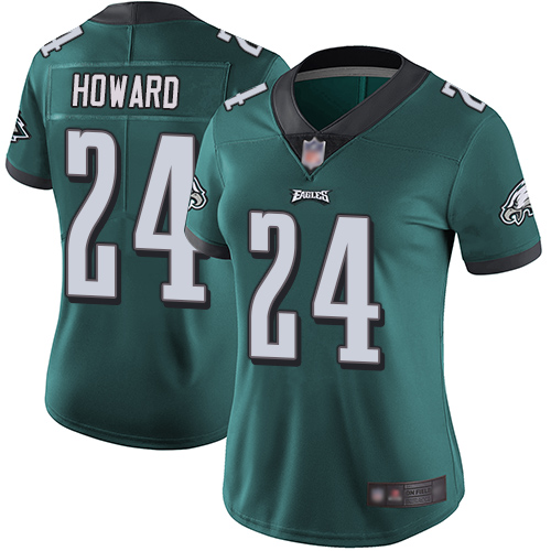 Nike Eagles #24 Jordan Howard Midnight Green Team Color Women's Stitched NFL Vapor Untouchable Limited Jersey Nike Eagles #24 Jordan Howard Midnight Green Team Color Women's Stitched NFL Vapor Untouchable Limited Jersey