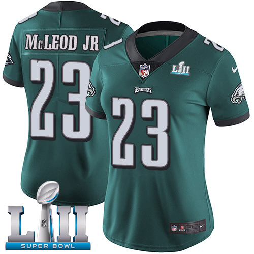 Nike Eagles #23 Rodney McLeod Jr Midnight Green Team Color Super Bowl LII Women's Stitched NFL Vapor Untouchable Limited Jersey Nike Eagles #23 Rodney McLeod Jr Midnight Green Team Color Super Bowl LII Women's Stitched NFL Vapor Untouchable Limited Jersey