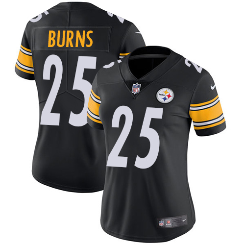 Nike Steelers #25 Artie Burns Black Team Color Women's Stitched NFL Vapor Untouchable Limited Jersey Nike Steelers #25 Artie Burns Black Team Color Women's Stitched NFL Vapor Untouchable Limited Jersey
