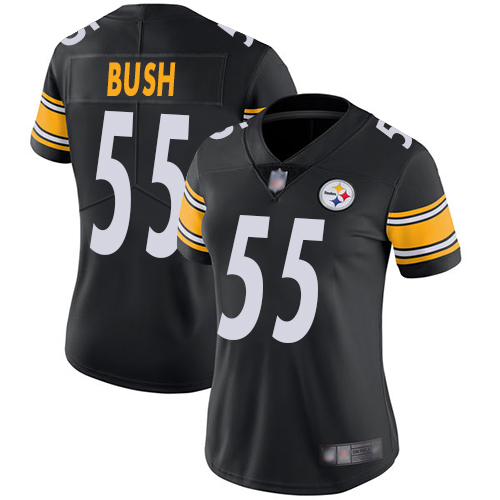 Nike Steelers #55 Devin Bush Black Team Color Women's Stitched NFL Vapor Untouchable Limited Jersey Nike Steelers #55 Devin Bush Black Team Color Women's Stitched NFL Vapor Untouchable Limited Jersey