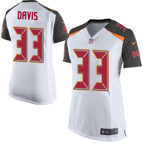 Nike Buccaneers #33 Carlton Davis III White Women's Stitched NFL New Elite Jersey Nike Buccaneers #33 Carlton Davis III White Women's Stitched NFL New Elite Jersey