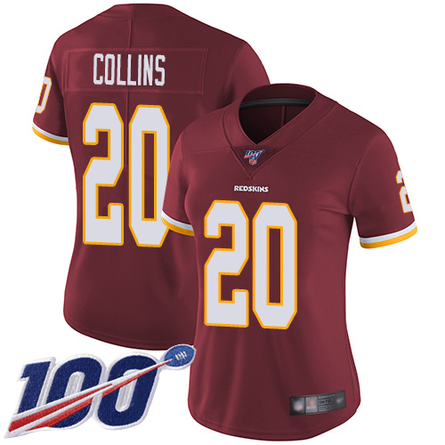 Nike Redskins #20 Landon Collins Burgundy Red Team Color Women's Stitched NFL 100th Season Vapor Limited Jersey Nike Redskins #20 Landon Collins Burgundy Red Team Color Women's Stitched NFL 100th Season Vapor Limited Jersey