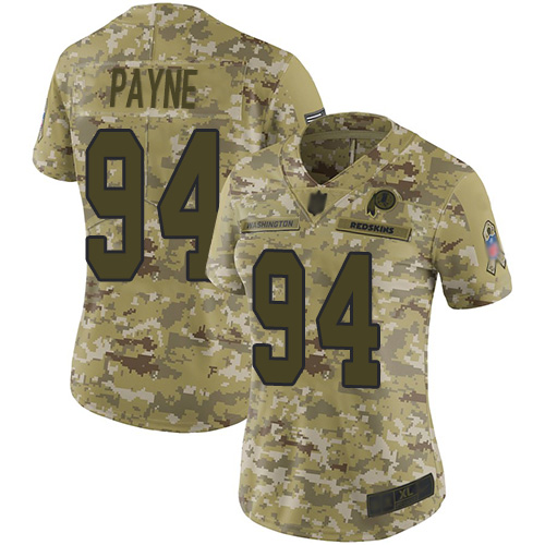 Nike Redskins #94 Da'Ron Payne Camo Women's Stitched NFL Limited 2018 Salute to Service Jersey Nike Redskins #94 Da'Ron Payne Camo Women's Stitched NFL Limited 2018 Salute to Service Jersey