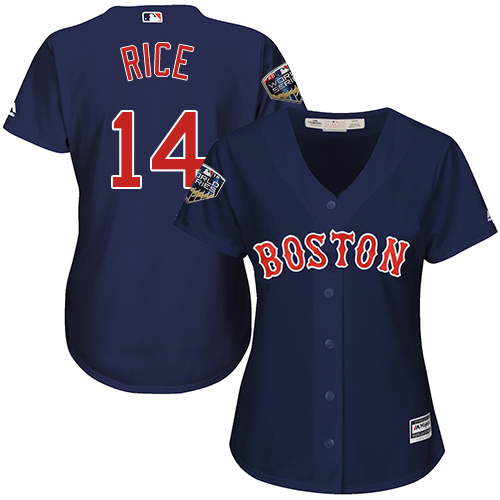Red Sox #14 Jim Rice Navy Blue Alternate 2018 World Series Women's Stitched MLB Jersey Red Sox #14 Jim Rice Navy Blue Alternate 2018 World Series Women's Stitched MLB Jersey