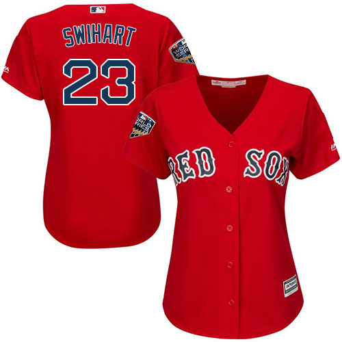 Red Sox #23 Blake Swihart Red Alternate 2018 World Series Women's Stitched MLB Jersey Red Sox #23 Blake Swihart Red Alternate 2018 World Series Women's Stitched MLB Jersey
