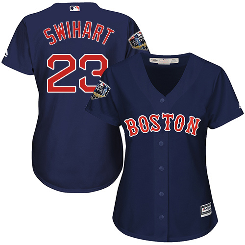 Red Sox #23 Blake Swihart Navy Blue Alternate 2018 World Series Women's Stitched MLB Jersey Red Sox #23 Blake Swihart Navy Blue Alternate 2018 World Series Women's Stitched MLB Jersey