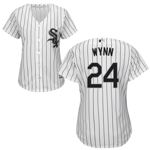 White Sox #24 Early Wynn White(Black Strip) Home Women's Stitched MLB Jersey White Sox #24 Early Wynn White(Black Strip) Home Women's Stitched MLB Jersey