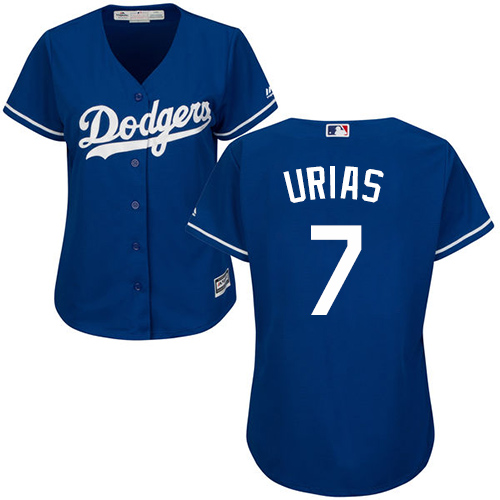 Dodgers #7 Julio Urias Blue Alternate Women's Stitched MLB Jersey Dodgers #7 Julio Urias Blue Alternate Women's Stitched MLB Jersey