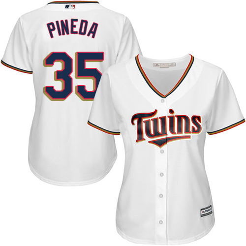 Twins #35 Michael Pineda White Home Women's Stitched MLB Jersey Twins #35 Michael Pineda White Home Women's Stitched MLB Jersey