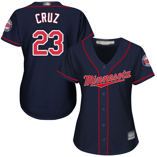 Twins #23 Nelson Cruz Navy Blue Alternate Women's Stitched MLB Jersey Twins #23 Nelson Cruz Navy Blue Alternate Women's Stitched MLB Jersey