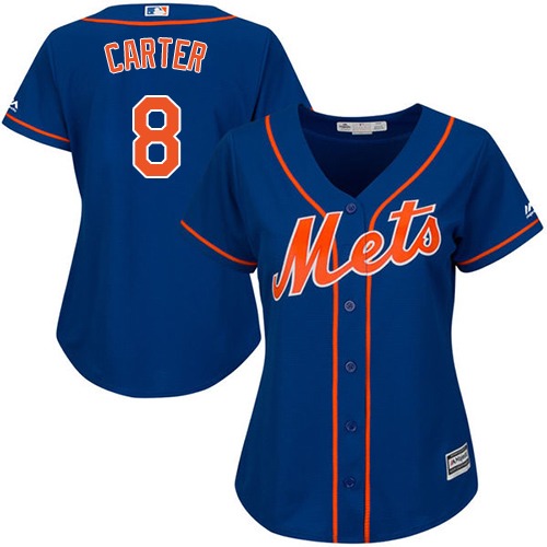 Mets #8 Gary Carter Blue Alternate Women's Stitched MLB Jersey Mets #8 Gary Carter Blue Alternate Women's Stitched MLB Jersey