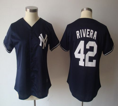 Yankees #42 Mariano Rivera Navy Blue Women's Fashion Stitched MLB Jersey Yankees #42 Mariano Rivera Navy Blue Women's Fashion Stitched MLB Jersey