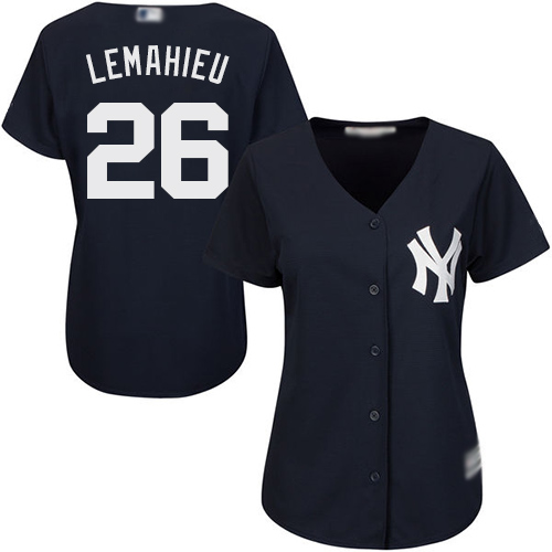 Yankees #26 DJ LeMahieu Navy Blue Alternate Women's Stitched MLB Jersey Yankees #26 DJ LeMahieu Navy Blue Alternate Women's Stitched MLB Jersey