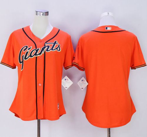 Giants Blank Orange Women's Alternate Stitched MLB Jersey Giants Blank Orange Women's Alternate Stitched MLB Jersey