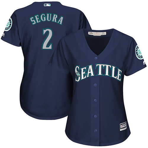 Mariners #2 Jean Segura Navy Blue Alternate Women's Stitched MLB Jersey Mariners #2 Jean Segura Navy Blue Alternate Women's Stitched MLB Jersey
