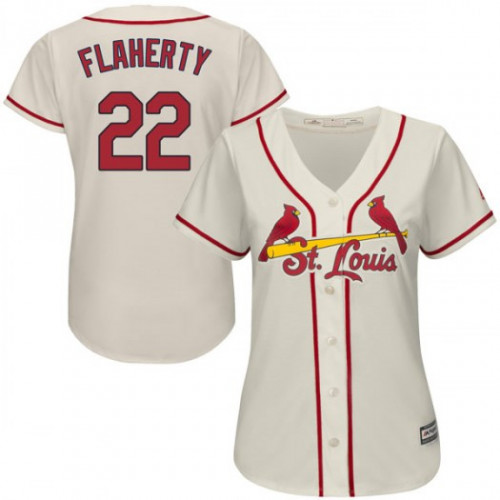 Cardinals #22 Jack Flaherty Cream Alternate Women's Stitched MLB Jersey Cardinals #22 Jack Flaherty Cream Alternate Women's Stitched MLB Jersey