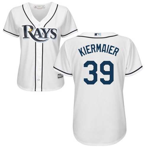 Rays #39 Kevin Kiermaier White Home Women's Stitched MLB Jersey Rays #39 Kevin Kiermaier White Home Women's Stitched MLB Jersey