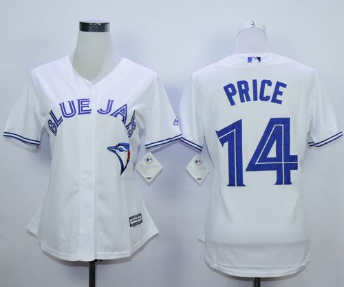 Blue Jays #14 David Price White Home Women's Stitched MLB Jersey Blue Jays #14 David Price White Home Women's Stitched MLB Jersey