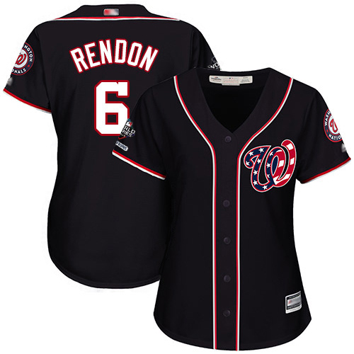 Nationals #6 Anthony Rendon Navy Blue Alternate 2019 World Series Champions Women's Stitched MLB Jersey Nationals #6 Anthony Rendon Navy Blue Alternate 2019 World Series Champions Women's Stitched MLB Jersey
