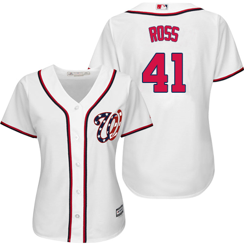 Nationals #41 Joe Ross White Home Women's Stitched MLB Jersey Nationals #41 Joe Ross White Home Women's Stitched MLB Jersey