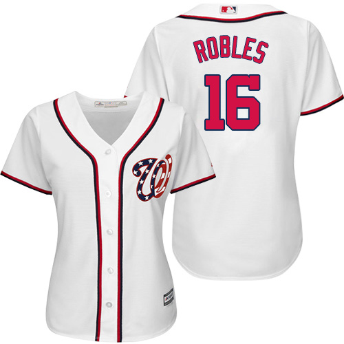 Nationals #16 Victor Robles White Home Women's Stitched MLB Jersey Nationals #16 Victor Robles White Home Women's Stitched MLB Jersey