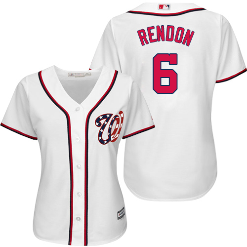 Nationals #6 Anthony Rendon White Home Women's Stitched MLB Jersey Nationals #6 Anthony Rendon White Home Women's Stitched MLB Jersey