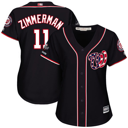 Nationals #11 Ryan Zimmerman Navy Blue Alternate 2019 World Series Champions Women's Stitched MLB Jersey Nationals #11 Ryan Zimmerman Navy Blue Alternate 2019 World Series Champions Women's Stitched MLB Jersey